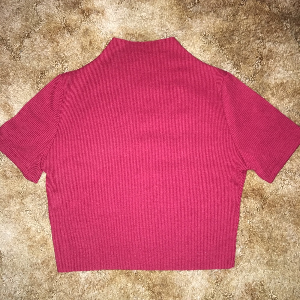 Burgundy Crop Top